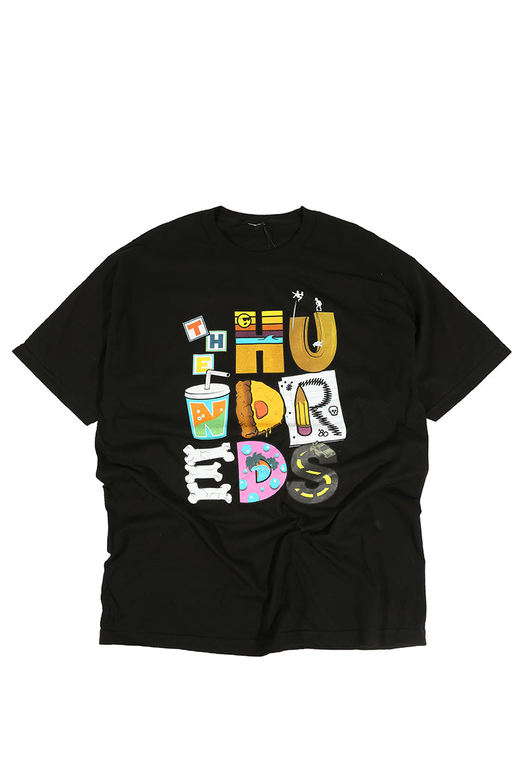 The Hundreds Graphic Tees Lettering T-Shirt Schwarz XL